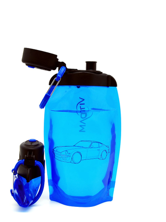 Складная бутылка для воды арт. B050BLS-1404 с рисунком