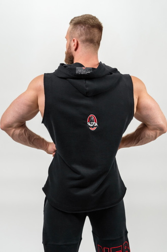 ФУТБОЛКА С КАПЮШОНОМ  SLEEVELESS HOODIE SWEATSHIRT IRON BEAST 710