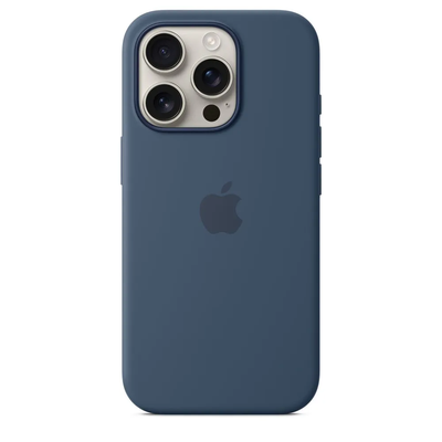 Чехол Silicone Case с MagSafe iPhone 16 Pro (Denim)