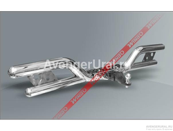 Задний бампер, труба, ?60мм, TOYOTA HILUX Revo, 2015-н.в