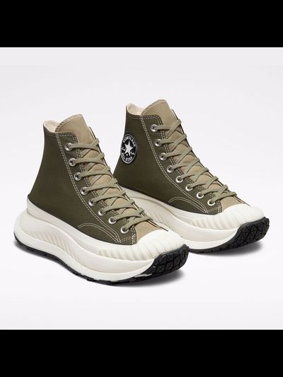 Кеды Converse Chuck Taylor 70 AT-CX зеленые высокие на платформе