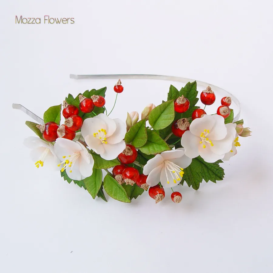 Ободок "Яблоня и красная смородина".