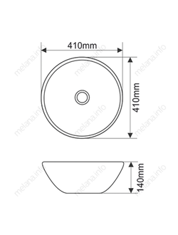 Фигурный умывальник круглый накладная раковина камень 410х140 MELANA 800 MLN-J2056 бронза серебро