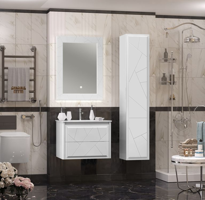 Пенал Opadiris Луиджи 35 белый матовый, универсальный