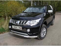 Нижняя защита с ДХО для пикапа Mitsubishi L200