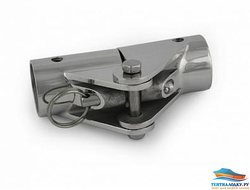 Кронштейн складной с фиксацией, для трубы 22/25 mm, нержавеющая сталь