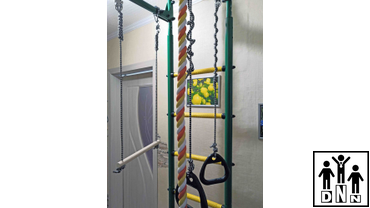 Домашний спортивный комплекс ROMANA пристенный с регулировкой зеленый