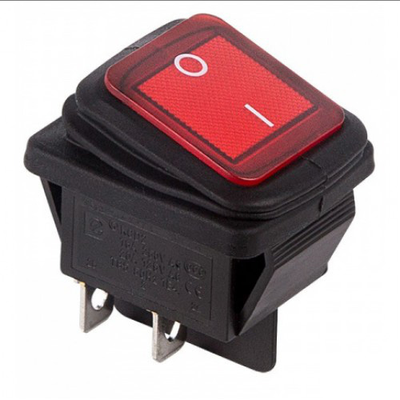 Переключатель KCD4-130/4P FS влагозащита (370)