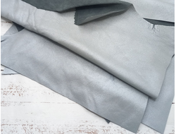 Кожа натуральная (овчина) А4 цвет стальной