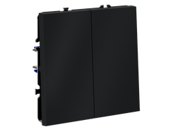 VLS020507 Выключатель перекрестный двухклавишный, графит-1