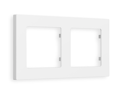 Рамка 2-ая Белый матовый, коллекция TECHNO - Ambrella Volt - ALFA
