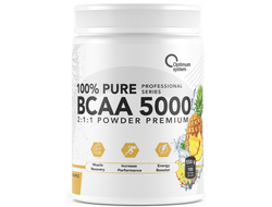 (OPTIMUM SYSTEM) BCAA 5000 POWDER - (550 ГР) - (ананас)