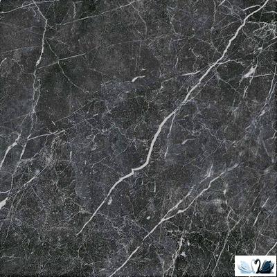 Керамогранит Гранитея Пайер Черный 60 х 60 см матовый мрамор