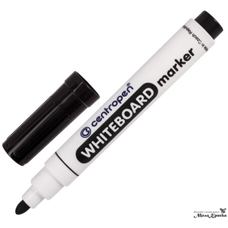 Маркеры стираемые для белой доски НАБОР 4 ЦВЕТА CENTROPEN "Dry-Wipe", 2,5 мм