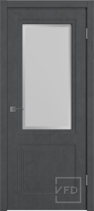 Дверь ПО Quadro 2 jet loft art cloud