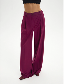 Брюки-палаццо (бордовый)