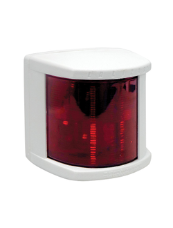 Бортовой огонь Lalizas Classic 20 30512 красный с лампой накаливания видимость 1 миля 12В 25Вт 112,5° для судов до 20м в белом корпусе