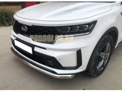 Защита переднего бампера d60 для Kia Sorento 2020-