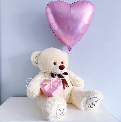 Подарочный набор №11 - Плюшевый мишка 85 см, Шар сердце, Киндер бокс малый