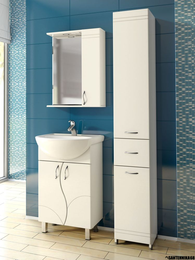 Пенал для ванной комнаты VIGO Alessandro 1 с бельевой корзиной