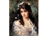 Девушка в костюме Флоры, по мотивам картины К.Е. Маковского (алмазная мозаика) mz-ml-my avmn