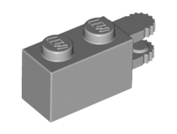 Hinge Brick 1 x 2 Locking with 2 Fingers Horizontal End, 9 Teeth, Light Bluish Gray (30540 / 4211678 / 6078264)