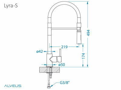 Смеситель Alveus Lyra-S