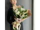 БУКЕТ ИЗ БЕЛЫХ АЛЬСТРОМЕРИЙ - ( АРТ 12)