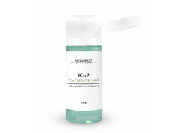 Жидкое мыло с дезинфицирующим эффектом дозатор AS-Company (Чайное дерево и шалфей), 150мл