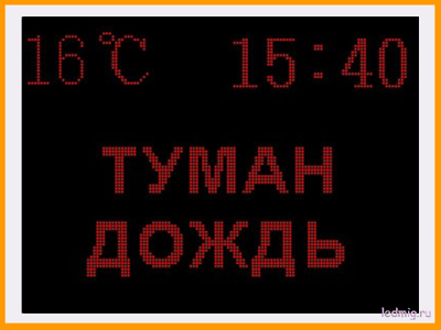 Табло погодных условий 1010*1330мм