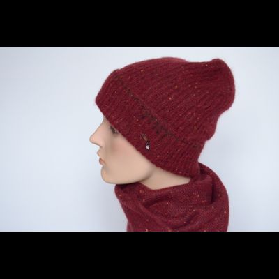 Красный шарф вязаный Италия Vizio 6771 ( 8052 )