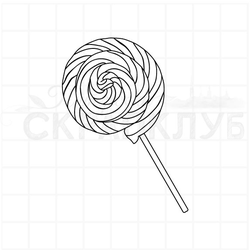 Штамп Леденец на палочке "Лоллипоп"