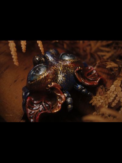 "Шуршащий Вихрябрррь". Коллекционная брошь с котом в стиле фэнтези