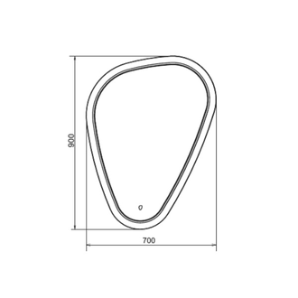 Зеркало "Олеандр-70" светодиодная лента, сенсор 700х900