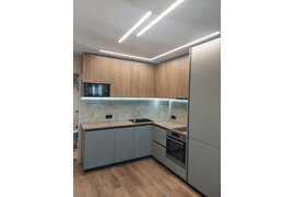 Кухня серый софт