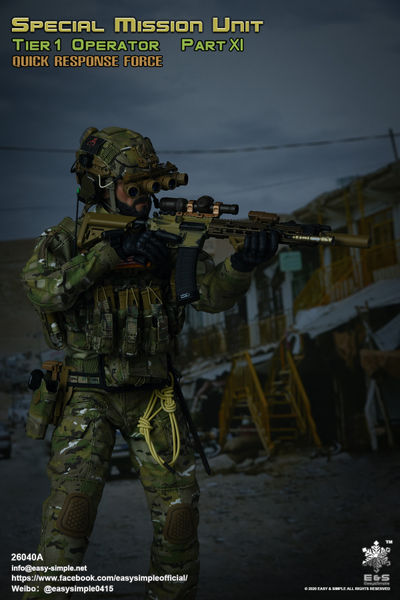 Боец сил специальных операций США - Коллекционная ФИГУРКА 1/6 scale SMU Tier 1 Operator Part XI Quick Response Force (26040A) - Easy&Simple