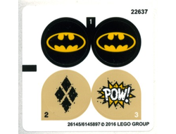 Sticker Sheet for Set 76053 - International Version - 26145/6145897, n/a (76053stk01a)