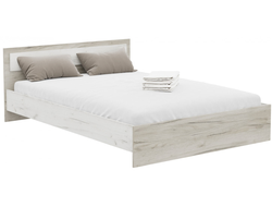 Спальня ГАРМОНИЯ - КР 601 Кровать 1600 Дуб Крафт Серый/Дуб Крафт Белый