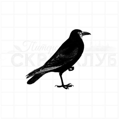 Штамп для скрапбукинга грач