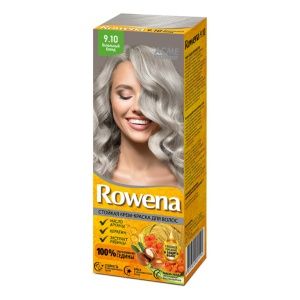 Rowena Стойкая Крем-Краска для волос тон 9.10 Пепельный блонд ( с аммиаком)