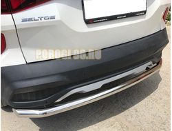 Защита заднего бампера d60 для Kia Seltos (2019-...)