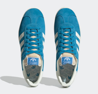 Adidas Gazelle Blue (Голубые с белым) Арт 2 сверху
