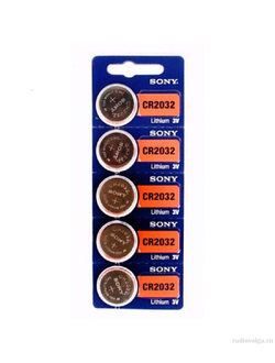 SONY lithium CR2032/S BL-5 (бат-ка литиевая,3V) (5)(500)
