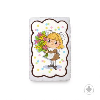 Девочка с букетом (130 гр)