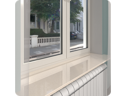 Акриловый подоконник Бежевый гранит 800х150х12 мм.