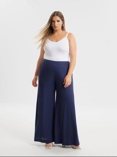 Купить брюки-палаццо для полных женщин