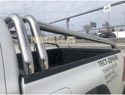 Защитная дуга двойная d76/76 для Toyota Hilux 2021-