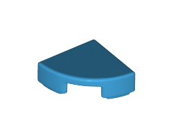 Tile, Round 1 x 1 Quarter, Dark Azure (25269 / 6199887)