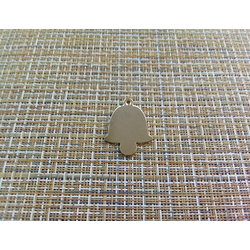 Подвеска кулон колокольчик 22x30x1,5 мм золотистый