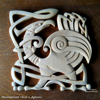 Кельтский орнамент, резьба по дереву